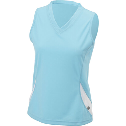 Ladies’ Running Tank , James Nicholson, ocean/weiß, 100% Polyester, L, , Bild 1