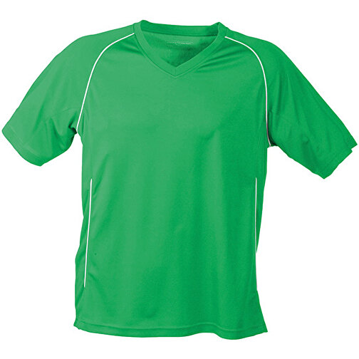 Team Shirt , James Nicholson, grün/weiss, 100% Polyester, M, , Bild 1