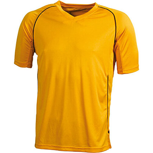 Team Shirt , James Nicholson, orange/schwarz, 100% Polyester, M, , Bild 1