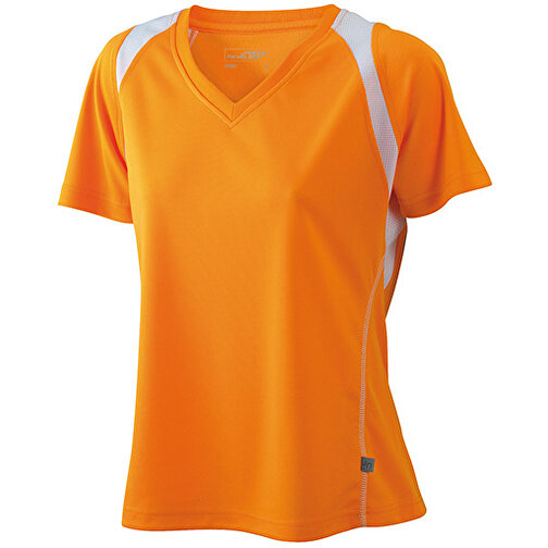 Ladies’ Running-T , James Nicholson, orange/weiß, 100% Polyester, M, , Bild 1