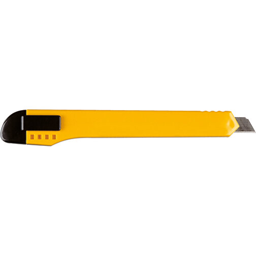 Hobbymesser , gelb, ABS & Metall, 14,00cm x 0,70cm x 2,00cm (Länge x Höhe x Breite), Bild 1