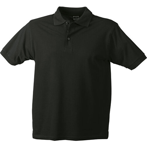 Workwear Polo Men , James Nicholson, schwarz, 100% Baumwolle, gekämmt, ringgesponnen, XL, , Bild 1