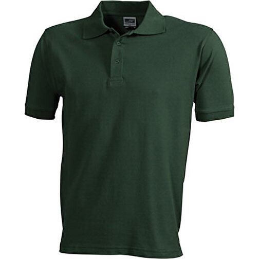 Workwear Polo Men , James Nicholson, dark-grün, 100% Baumwolle, gekämmt, ringgesponnen, XL, , Bild 1