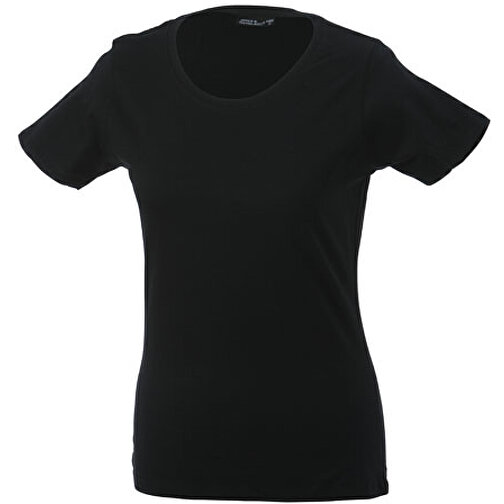 Workwear-T Women , James Nicholson, schwarz, 100% Baumwolle, gekämmt, ringgesponnen, XL, , Bild 1