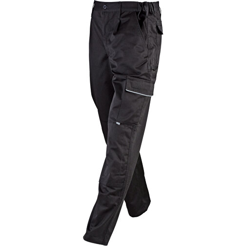 Workwear Pants , James Nicholson, schwarz, 65% Polyester, 35% Baumwolle, M, , Bild 1