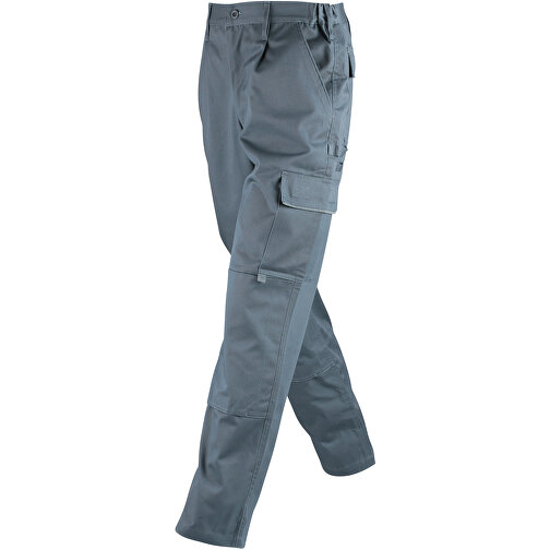 Workwear Pants , James Nicholson, carbon, 65% Polyester, 35% Baumwolle, L, , Bild 1