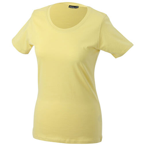 Ladies’ Basic-T , James Nicholson, light-gelb, 100% Baumwolle, ringgesponnen, 3XL, , Bild 1