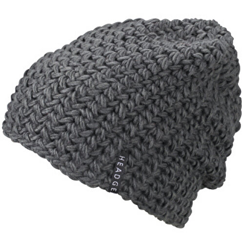 Casual Outsized Crocheted Cap , Myrtle Beach, carbon, 100% Polyacryl, one size, , Bild 1