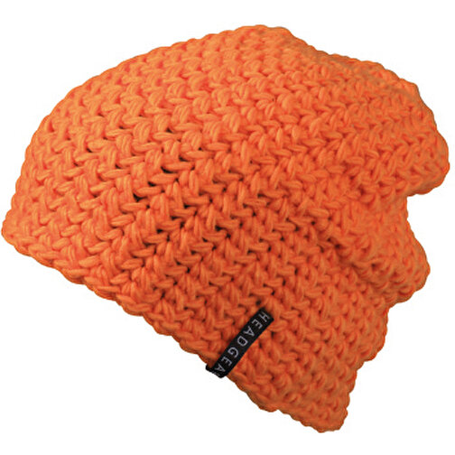 Casual Outsized Crocheted Cap , Myrtle Beach, orange, 100% Polyacryl, one size, , Bild 1