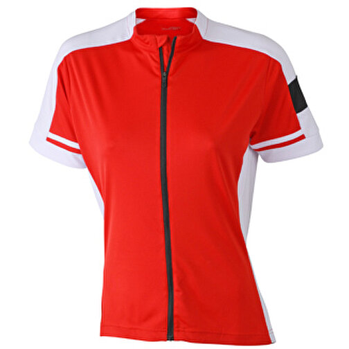 Ladies’ Bike-T Full Zip , James Nicholson, rot, 100% Polyester, XL, , Bild 1