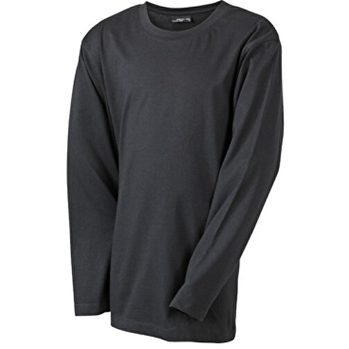Junior Shirt Long-Sleeved Medium , James Nicholson, schwarz, 100% Baumwolle, ringgesponnen, M (122/128), , Bild 1