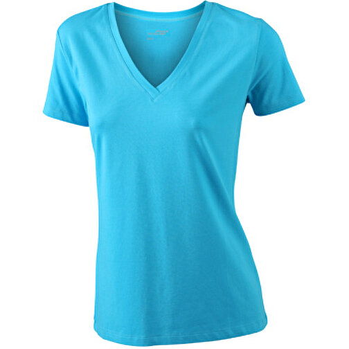 Tee-shirt femme extensible col V, Image 1