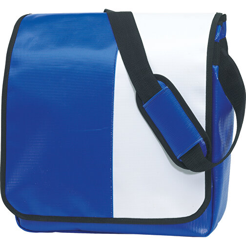 Umschlagtasche ACTION , blau, weiss, Polychlorid, 34,50cm x 13,50cm x 31,50cm (Länge x Höhe x Breite), Bild 1