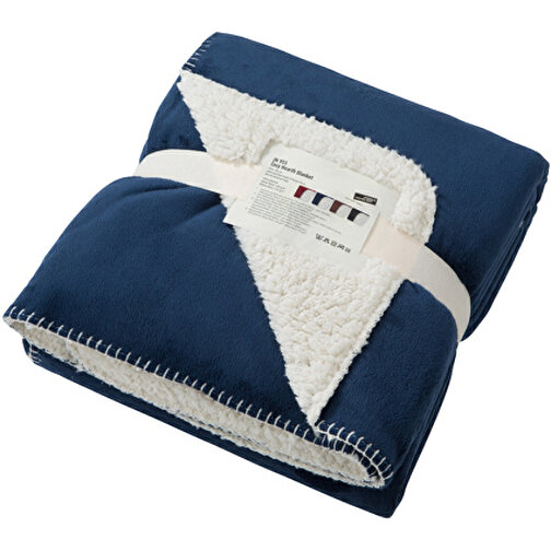 Cosy Hearth Blanket , James Nicholson, navy/natural, 100% Polyester, one size, , Bild 1