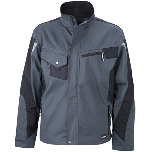 Workwear Jacket , James Nicholson, carbon/schwarz, 100% Polyamid CORDURA ®, M, , Bild 1