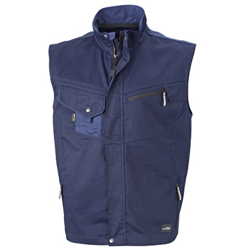 Workwear Vest , James Nicholson, navy/navy, 100% Polyamid CORDURA ®, XXL, , Bild 1