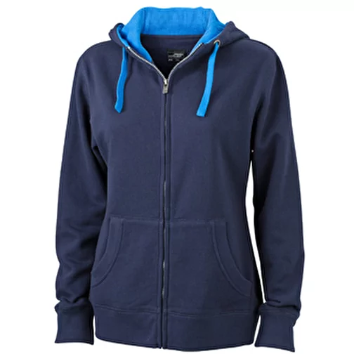 Sweat-shirt à capuche contrasté femme, Image 1