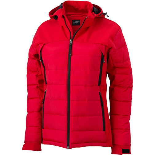 Ladies’ Outdoor Hybrid Jacket , James Nicholson, rot, 100% Polyester, M, , Bild 1