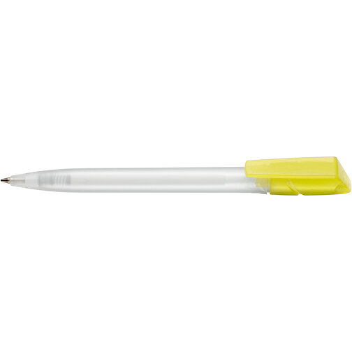 Kugelschreiber TWISTER FROZEN , Ritter-Pen, ananas-gelb/weiss, ABS-Kunststoff, 14,50cm (Länge), Bild 3