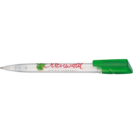 Kugelschreiber TWISTER FROZEN , Ritter-Pen, limonen-grün/weiß, ABS-Kunststoff, 14,50cm (Länge), Bild 3