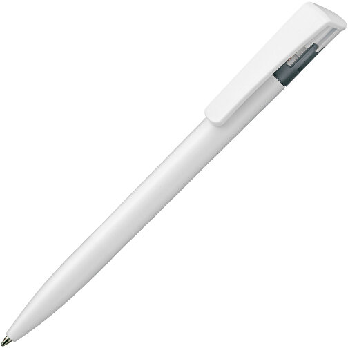 Kugelschreiber All-Star SF , Ritter-Pen, topas-grau/weiss, ABS-Kunststoff, 14,70cm (Länge), Bild 2