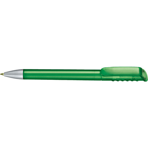 Kugelschreiber TOP SPIN FROZEN , Ritter-Pen, grün-frozen, ABS-Kunststoff, 14,10cm (Länge), Bild 3