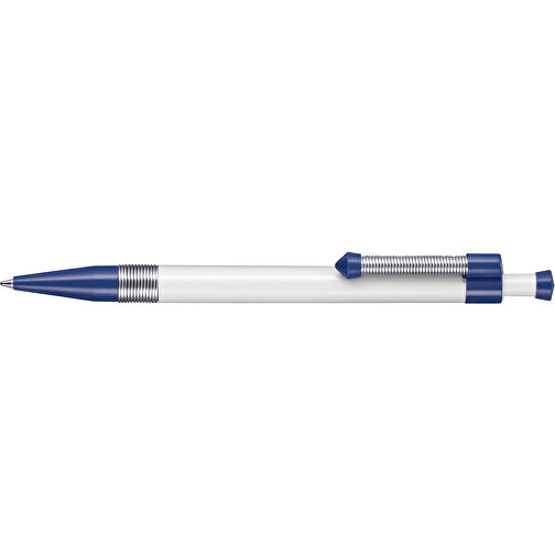 Kugelschreiber Spring SP , Ritter-Pen, azurblau/weiss, ABS-Kunststoff, 14,10cm (Länge), Bild 3