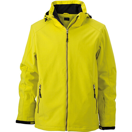 Men’s Wintersport Jacket , James Nicholson, gelb, 100% Polyester, L, , Bild 1