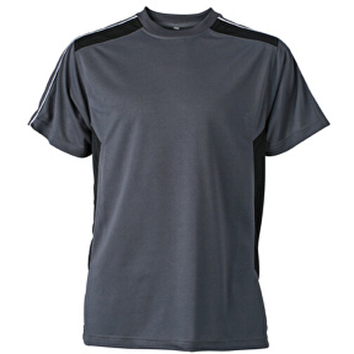 Craftsmen T-Shirt , James Nicholson, carbon/schwarz, 100% Polyester, S, , Bild 1