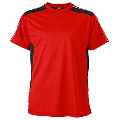 Craftsmen T-Shirt , James Nicholson, rot/schwarz, 100% Polyester, XXL, , Bild 1