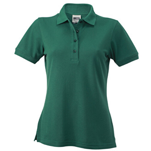 Ladies’ Workwear Polo , James Nicholson, dark-grün, 50% Polyester, 50% Baumwolle, gekämmt, L, , Bild 1