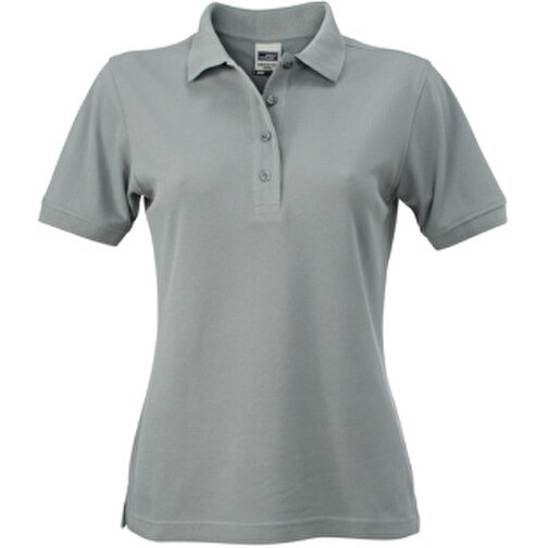 Ladies’ Workwear Polo , James Nicholson, dark-grau, 50% Polyester, 50% Baumwolle, gekämmt, XL, , Bild 1