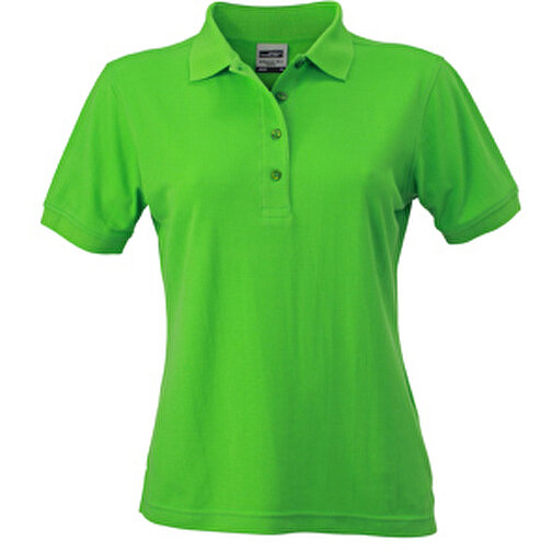 Ladies’ Workwear Polo , James Nicholson, lime-grün, 50% Polyester, 50% Baumwolle, gekämmt, XL, , Bild 1