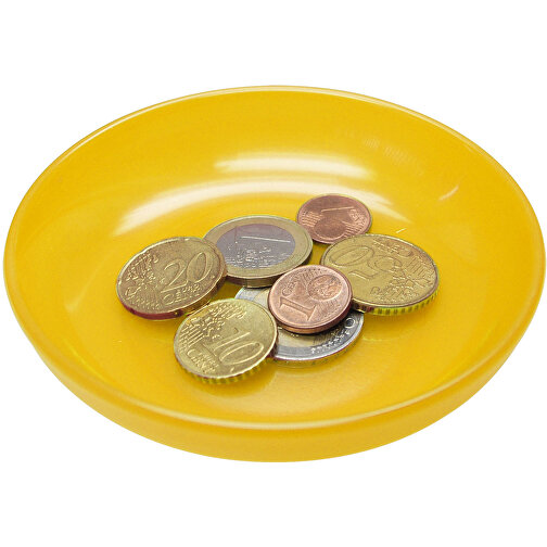 Spielgeldschälchen , standard-gelb, Kunststoff, 2,10cm (Höhe), Bild 1
