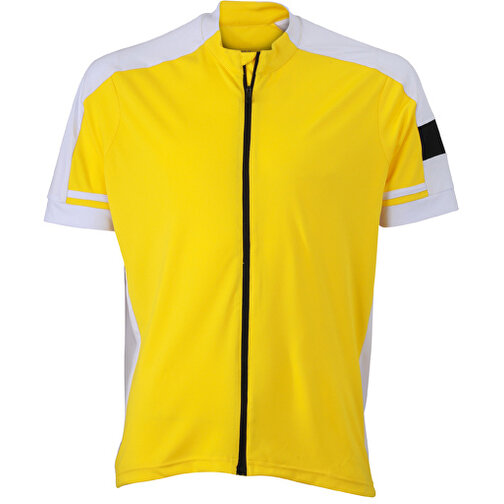 Men’s Bike-T Full Zip , James Nicholson, sun-gelb, 100% Polyester, S, , Bild 1