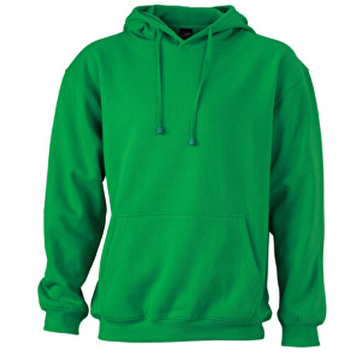 Hooded Sweat , James Nicholson, fern-grün, 80% Baumwolle, ringgesponnen, 20% Polyester, L, , Bild 1