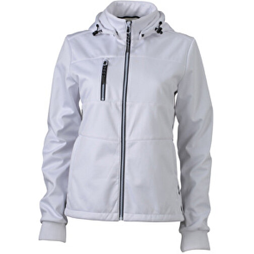 Ladies’ Maritime Jacket , James Nicholson, weiss/weiss/navy, 100% Polyester, S, , Bild 1