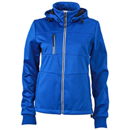 Ladies’ Maritime Jacket , James Nicholson, nautic-blau/navy/weiß, 100% Polyester, XL, , Bild 1