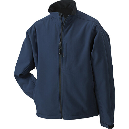 Men’s Softshell Jacket , James Nicholson, navy, 95% Polyester, 5% Elasthan, 4XL, , Bild 1