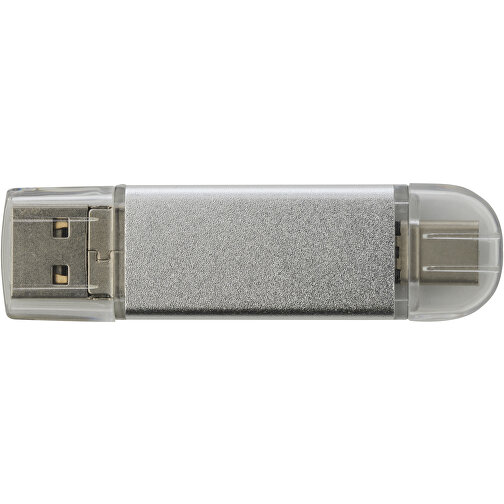 OTG USB Typ-C Stick Aluminium , silber MB , 1 GB , Aluminium MB , 6,30cm x 1,60cm x 0,50cm (Länge x Höhe x Breite), Bild 3