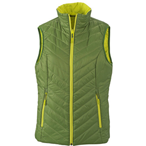 Ladies’ Lightweight Vest , James Nicholson, jungle-grün/acid-gelb, 100% Polyester DuPont™ Sorona®, L, , Bild 1