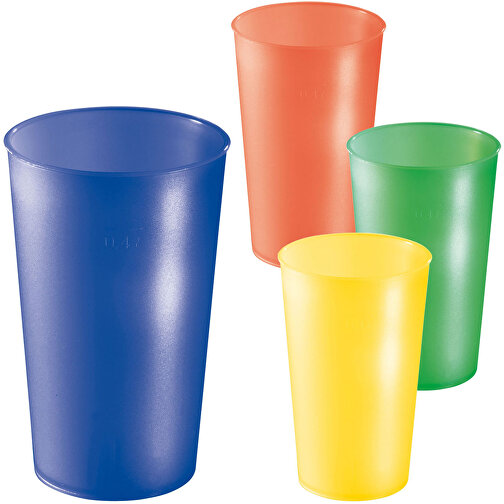 Trinkbecher 'Colour' 0,4 L , brombeere, Kunststoff, 13,60cm (Höhe), Bild 2