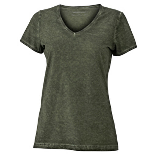 Ladies’ Gipsy T-Shirt , James Nicholson, dusty-olive, 100% Baumwolle, S, , Bild 1