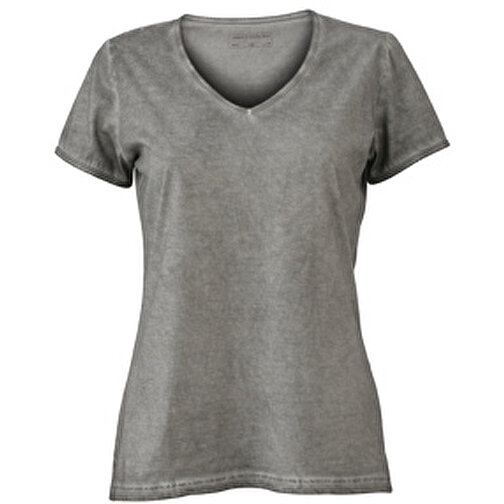 Ladies’ Gipsy T-Shirt , James Nicholson, grau, 100% Baumwolle, M, , Bild 1