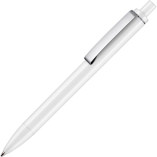 Kugelschreiber Exos P , Ritter-Pen, weiss, ABS-Kunststoff, 14,00cm (Länge), Bild 2