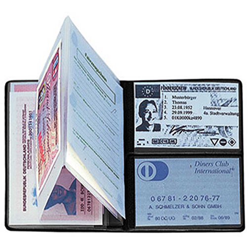 CreativDesign Bolsillo para tarjeta de identidad 'Euro' Lámina reflectante Antracita con inserción, Imagen 2