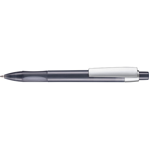 Kugelschreiber Cetus Transparent , Ritter-Pen, rauch-grau, ABS-Kunststoff, 14,20cm (Länge), Bild 3