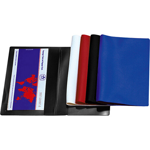Thanxx® Flugtickettasche 'Ticket1' Normalfolie Rot , rot, Folie, 12,60cm x 22,20cm (Länge x Breite), Bild 1