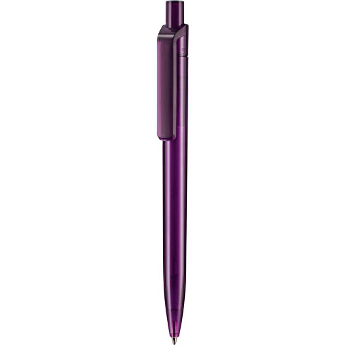 Kugelschreiber INSIDER TRANSPARENT , Ritter-Pen, pflaumen-lila, ABS-Kunststoff, 14,00cm (Länge), Bild 1