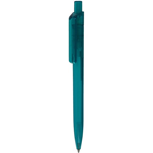 Kugelschreiber INSIDER TRANSPARENT , Ritter-Pen, türkis, ABS-Kunststoff, 14,00cm (Länge), Bild 1